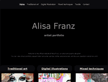 Tablet Screenshot of alisafranz.com
